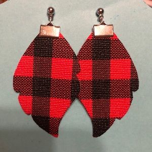 Leather earrings
